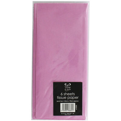 Pink Tissue Paper - 6 Sheets image number 1
