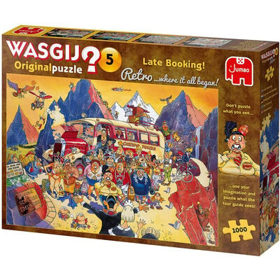 Wasgij Retro Mystery 5: Late Booking! 1000 Piece Jigsaw Puzzle image number 2