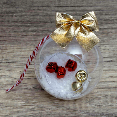 Christmas Round Open Window Fillable Bauble image number 3