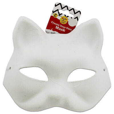 Papier Mache Cat Mask image number 1