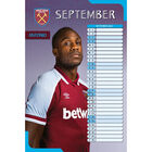 A3 Official West Ham 2022 Calendar image number 2