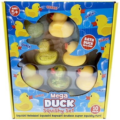 Mega Duck Squishy Set: Pack of 10 image number 1