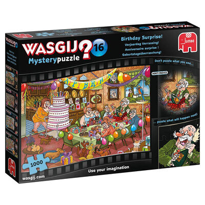 Wasgij Mystery 16 Birthday Surprise 1000 Piece Jigsaw Puzzle image number 1