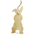 Plain Wooden Easter Bunny image number 1