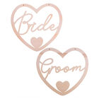 Bride and Groom Chair Signs image number 2