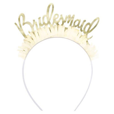 Gold Bridesmaid Headbands: Pack of 4 image number 2
