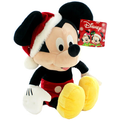 Large Christmas Mickey Mouse Plush Soft Toy image number 1