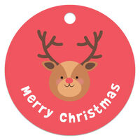 Christmas Reindeer Gift Tag: Pack of 10