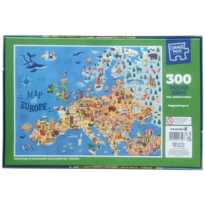 Discover Europe 300 Piece Jigsaw Puzzle image number 2