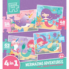 Mermazing Adventures 4-in-1 Jigsaw Puzzle Set image number 1