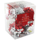 Red and Silver Christmas Wrap Accessory Pack image number 1
