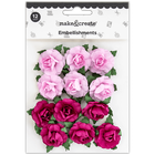 Light Pink Flower Embellishments: Pack of 12 image number 1