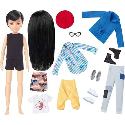 Creatable World Deluxe Character Kit Customizable Doll: Black Straight Hair image number 2