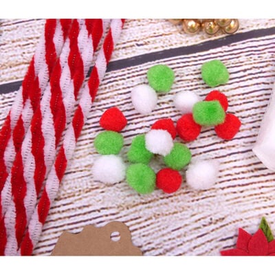 Red and White Candy Cane Pipe Cleaners - 60 Pack image number 3