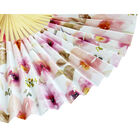 Pastel Floral Paper Fan image number 3