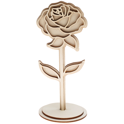 Make & Create Freestanding Wooden Flower: Assorted image number 3