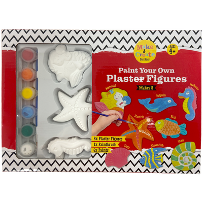 Paint Your Own Plaster Figures Kit: Sea Animals image number 1