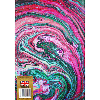 A4 Casebound Plain Marble Notebook image number 3