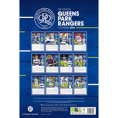 A3 Official Queens Park Rangers 2022 Calendar image number 3
