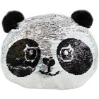 Reversible Sequin Panda Cushion image number 1