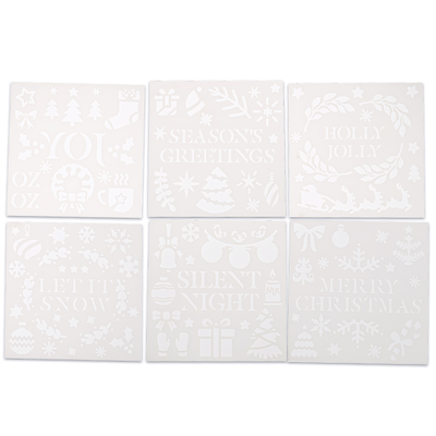 Christmas Stencils: Pack of 6 image number 3