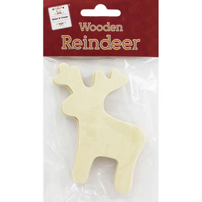 Wooden Reindeers: Pack of 4 image number 1