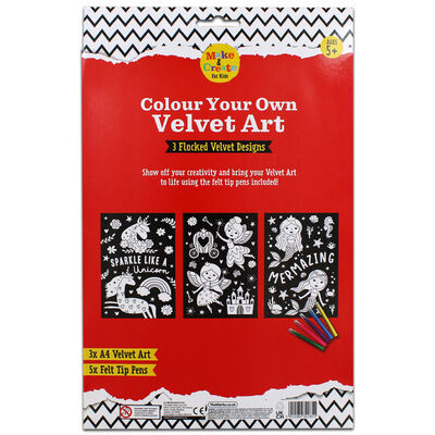 Colour Your Own Magical Velvet Art Set image number 3