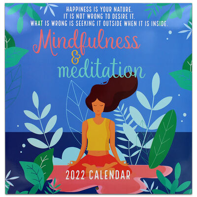 Mindfulness & Meditation 2022 Square Calendar From 0.25 GBP | The Works