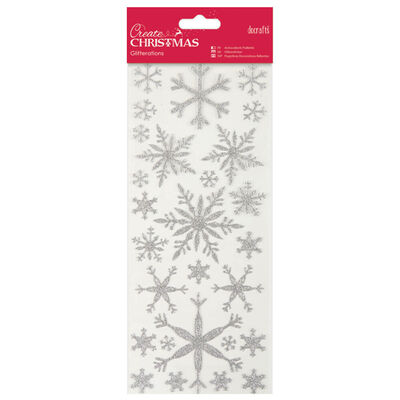 Glitter Snowflake Stickers image number 1