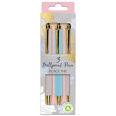 Spring Elegant Retract Ballpoint Pens: Pack of 3 image number 1