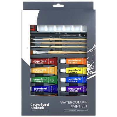 Crawford & Black Watercolour Paint Set: 20 Piece Set image number 1