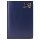 A5 Blue Luxury 2021 Day a Page Diary image number 1