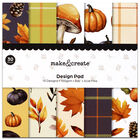 Autumn Browns and Oranges Design Pad: 6 x 6 Inches image number 1