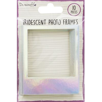 Dovecraft Essentials Photo Frames - Iridescent - 10 Pack image number 1