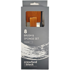 Crawford & Black Brush and Sponge Set: Pack of 8 image number 1