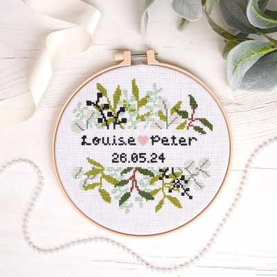 Simply Make: Personalised Foliage Cross Stitch Kit image number 2