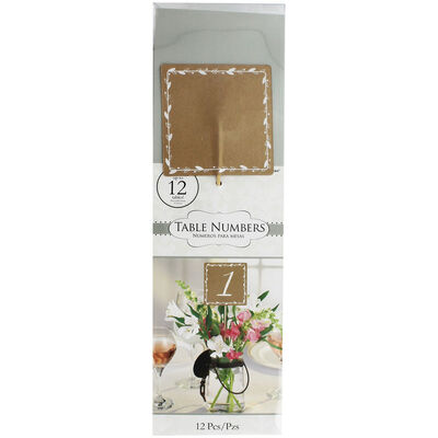 12 Rustic Table Numbers image number 1