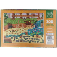 Jungle Run 100 Piece Puzzle & Game