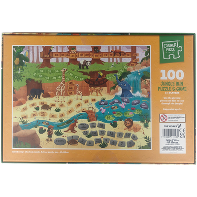 Jungle Run 100 Piece Puzzle & Game image number 2