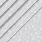 Christmas Silver Snowflake Gift Wrap 3m: Bundle of 5 image number 1