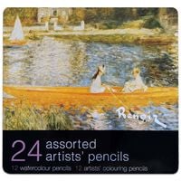 24 Assorted Artist Pencils: Renoir, The Skiff