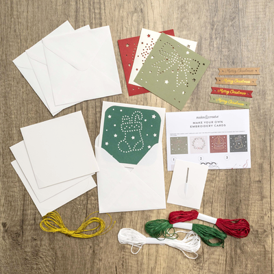 Make Your Own Embroidery Cards: Pack of 4 image number 2