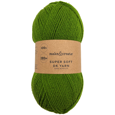 Super Soft DK Yarn: Fern Green 100g image number 1