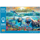 Happy Dolphins 500 Piece Jigsaw Puzzle image number 1