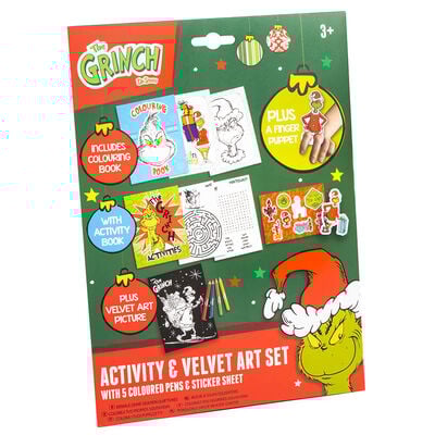 The Grinch Activity & Velvet Art Set image number 1