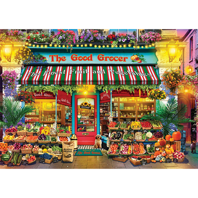 The Good Grocer 1000 Piece Jigsaw Puzzle image number 2