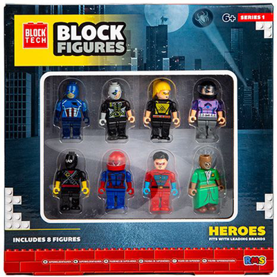 Block Tech Series 1 Figures: Pack of 8: Assorted image number 1