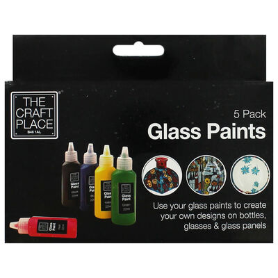 Glass Paints: Pack of 5 image number 1