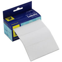 Works Essentials White Self Adhesive Labels: Pack of 200