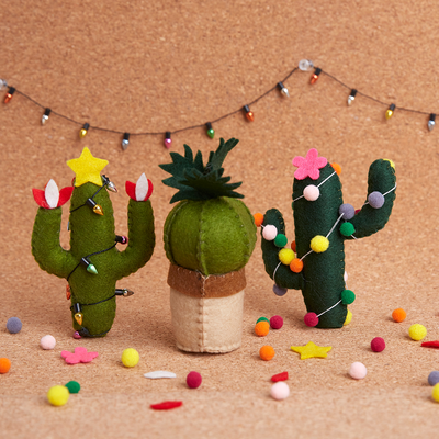 Simply Make: Felt Cactus Fiesta Kit: Pack of 3 image number 2